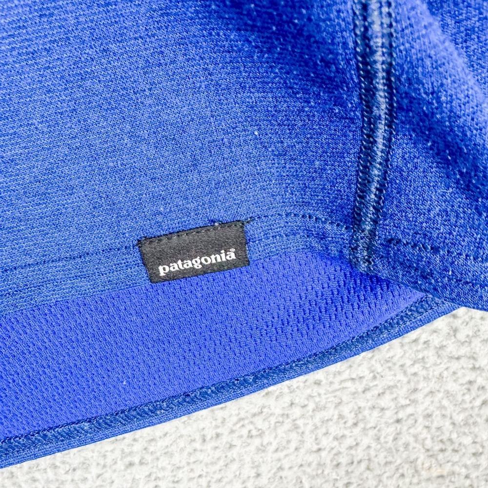 Patagonia Capilene Pullover Mens‎ Medium Blue 1/4 Zip Base Layer Shirt Athletic - Picture 4 of 9